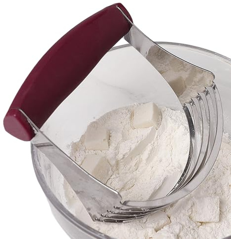 Tagliapasta Per Dolci E,Taglierino In Acciaio Inossidabile Con Impugnatura Antiscivolo - Utensile Da Cucina Per Mescolare | Per La Preparazione Di Biscotti Torte Verdure Carni Noci In Cucina Domestic