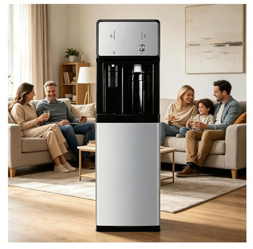 Enfriador De Agua Conexión A La Red Eléctrica,dispensador De Agua Fría Y Caliente,3 Ajustes De Temperatura,Fuente De Agua De Pie para El Hogar Café Té Bar Dormitorio