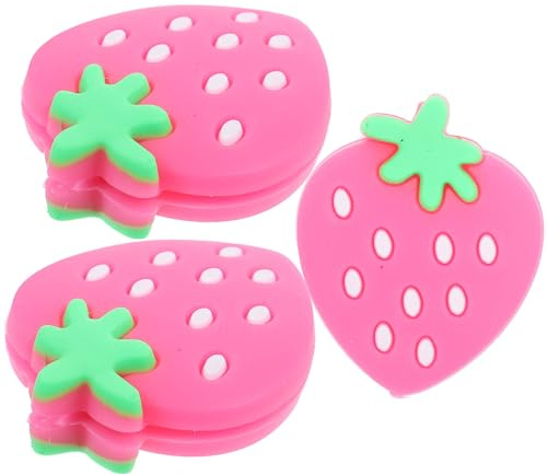 LIGIGWASH Amortisseur de Vibrations pour Tennis 3 Pièces en Silicone Rose pour Raquette de Tennis Forme Unique Léger pour Joueurs de Tennis sur Le Court