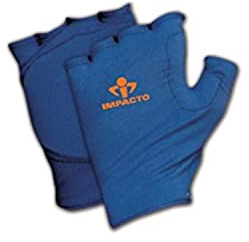 Impacto 502-00 RHO L 50200 Lycra Anti-Impact Glove Liner, Blue, Large