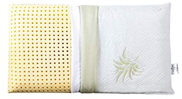 EVERGREENWEB Angebot! 1 Kissen 40x80 Hoch 18 cm 100% Memory Foam, Doppelbezug aus Aloe Vera und Baumwolle, herausnehmbar, für Halswirbelsäulenschmerzen, Medizinischem Gerät