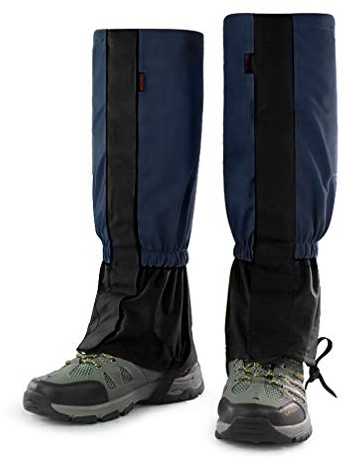 Luwint Waterproof Kids Leg Boot Gaiters - Hiking Hunting Climbing Gear for 6-12 Yrs Old Girls Boys (Navy)