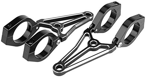 1 paire moto moto phare support de montage fourche tête lampe support Tube pince Kit pour café Racer(41mm), feux extérieurs de voiture,phares,phares