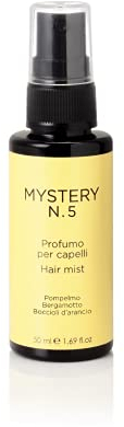 Mystery, N. 5 Profumo per Capelli Districante, Azione Anti Crespo con Avvolgenti Note di Pompelmo, Bergamotto, Boccioli d’Arancio, Facilita la Pettinabilità dei Capelli, 50 ml