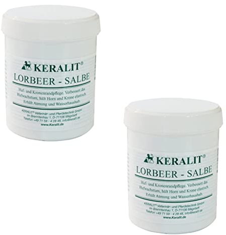 Keralit Hufpflegesalbe - Doppelpack - 2 x 300 ml Dose für Pferd, Unisex, Tier, Hufpflege, Salbe, 453,592 Gramm