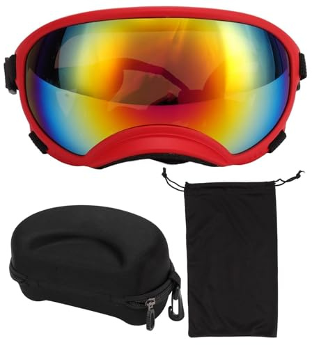 VBESTLIFE Gafas para Perros, a Prueba de Viento, a Prueba de Rayos Ultravioleta, a Prueba de Polvo, Correa Ajustable, Gafas de Sol Duraderas para Perros para Razas Grande
