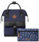 CABAIA - Sac à Dos Adventurer Dusseldorf - Mini 10L - Déperlant - Compartiment Ordinateur Portable 10,5 - 2 Poches - Certifié Vegan - Sac Voyage, Affaires, École pour Homme et Femme - Violet