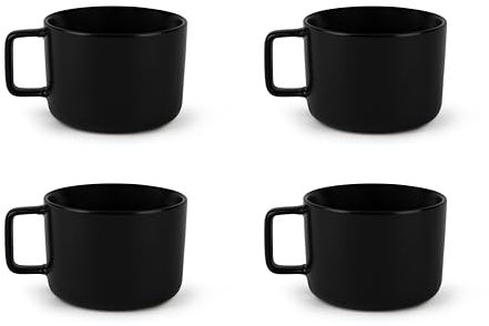 Excelsa Nordic Set mit 4 Jumbo-Tassen, Keramik, Steingut, Fassungsvermögen: 210 ml.