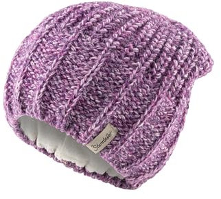 Sterntaler Strickmütze mit Effektgarn - Mädchen Mütze mit tollem Strickmuster - Kinder Mütze, gefüttert mit weichem Baumwollfleece - Warme Beanie - pink, 51
