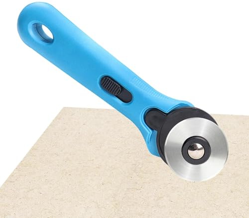 Cortador de apliques de colcha, herramienta de corte rodante, herramienta de corte de tela, cortador giratorio de costura | Cortador giratorio de profesional, cortador giratorio ergonómico de