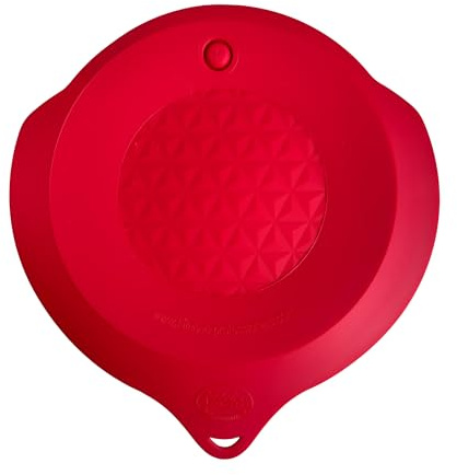 Kitchen Professionals Profi-Frischhaltedeckel, kompatibel mit Bosch MUM5 Edelstahl-Rührschüssel - kein Originalzubehör von Bosch - (Rubinrot)