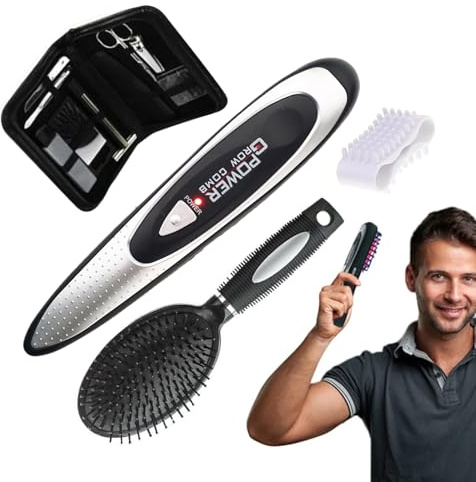Brosse de massage vibrante multifonction pour cuir chevelu - Appareil de massage électrique portable pour les voyages à la maison, les voyages d'affaires, le camping