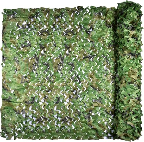 iunio Camouflage Netting, Camo Netting Camouflage Net Bulk Roll Army Camouflage Netting Lightweight Camo Net for Decorations, Hunting, Camping, Shooting, Car Cover, Sunshade(Woodland 1.5Mx3M)