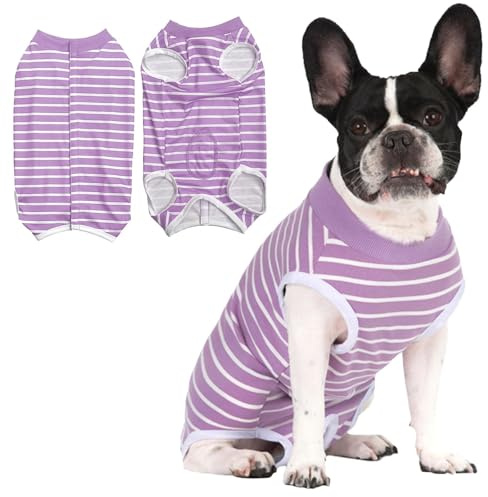 DAVBNM Dog Surgery Recovery Suit, Dog Recovery Suit Female Male Dogs Vest Body Suits After Surgery Onesie Medical Vest, Cozy Dogs Onesie, Anti-Licking Puppy Medical Surgical Suits, Pink, XL