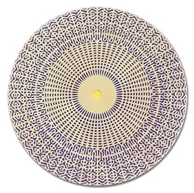 Disque Cymatique 528 Hz, Om Aum - Disque antenne 10 cm à 2 faces cuivre plaqué or, coeur en cire d'abeilles - Fréquence Sacrée Solfeggio - Disque énergétique héliquantix