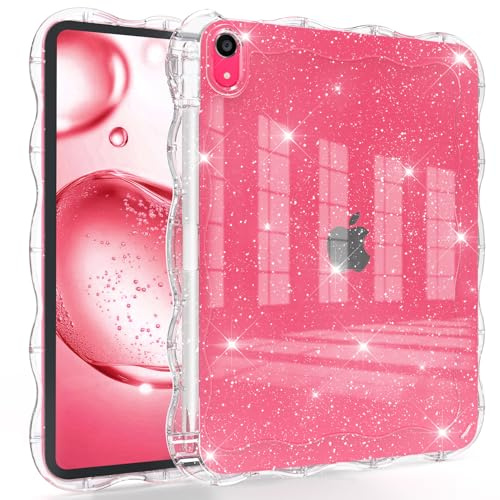 Glitter Case for iPad (A16) 11th Generation 2025 11-inch/iPad 10th Generation 10.9 inch, Wave-Border Soft TPU+Hard PC, Anti-Scratch Ultra Slim Protective Tablet Cover, Shockproof Impact Resistant.