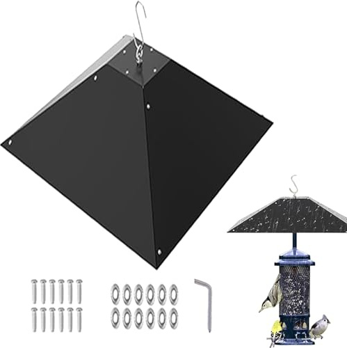 Holdes Dissuasore per Scoiattoli | Metallici Protezione Cibo | Dispositivo Anti Scoiattoli Appendibile - per Giardino Cortile Patio Prato Albero e Amanti della Natura
