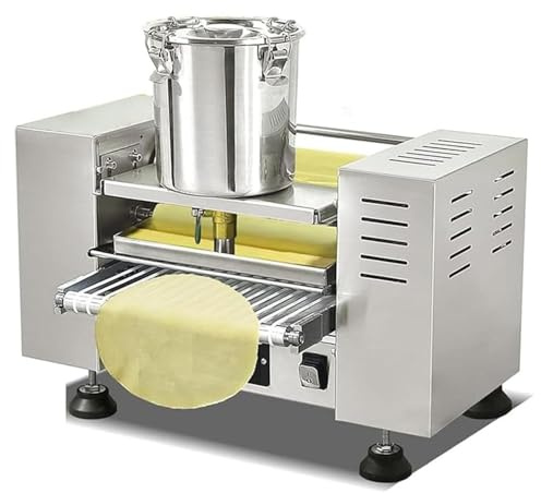 Automatisk Mille Crepe-kakbakning, kommersiell crêpe-maskin och Mille Feuille-maskin, crêpe-diameter, 15-23 cm, tjocklek 0,016”-0,047”, justerbar hastighet, för mango/durianlasagne 8in