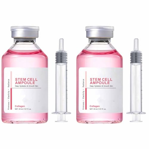 Ampoule De CollagèNe Profond 2 PièCes, SéRum Facial Liftant Aux Peptides De Soie Pour Femmes, Peau Hydratante Et Raffermissante (B)
