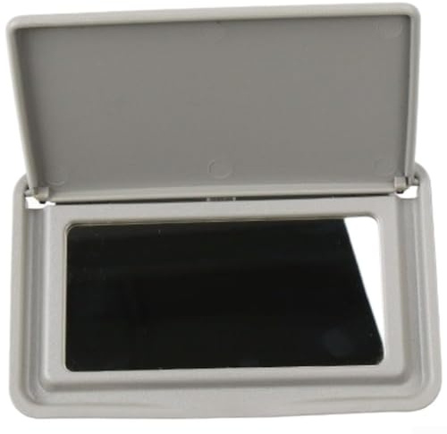 Lapiglo Cubierta de espejo de maquillaje para Mercedes Clase C W202 Clase E W210, tapa de espejo de tocador de repuesto de ABS de PC, pieza de reparación de visera solar (gris)