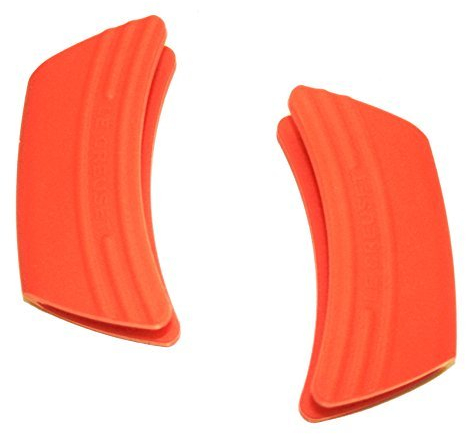 Le Creuset Isoliergriffe aus Silikon, 2 Stück Orange