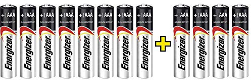 Energizer Max AAA Alkaline Batteries - Pack of 12 (8+4 Free)