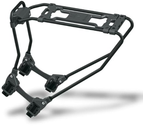 SKS GERMANY Infinity UNIVERSAL AVS Gepäckträger (Fahrradzubehör zum Nachrüsten für Fast jedes Fahrrad, Verstellmechanismus und Schnellspannsystem, Aluminium, mit AVS Klicksystem), schwarz