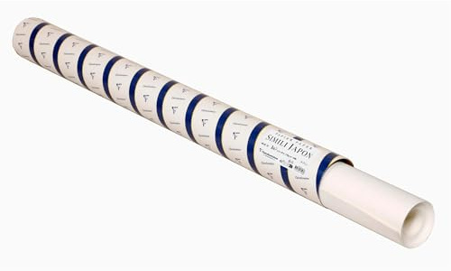 Clairefontaine 976143C Rouleau Papier Simili Japon Blanc - Papier d'Impression d'Art à la Surface Lisse - 1,3x10 m 130g