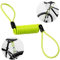 Cavo Promemoria per Blocco Disco Freno Moto, Cavo Promemoria per il Richiamo Visivo del Blocco Disco,Elastico e Resistente all'Acqua, Colore Giallo Vivace, Lunghezza 1,2 Metri