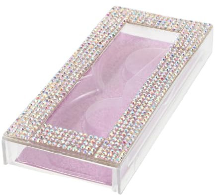 Beaupretty Wimpern-aufbewahrungsbox, Wimpernhalter, Verlängerungswerkzeug, Make-up-organizer, Falsche Wimpern, Kleber, Palettenhalter, Dicht Gepackte Wimpern, Display, Rosa