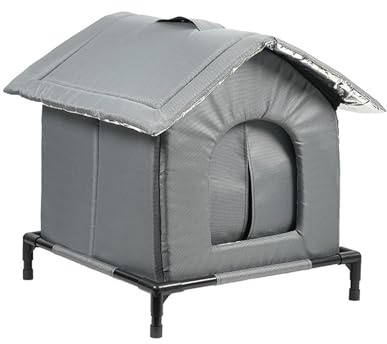 Niche d'extérieur pour Chat, Maison pour Chat Extérieur Hiver, Niche pour Chat, Imperméable Résistant Aux, Cabane Chat Exterieur Facile à Laver Chats pour Animaux Domestiques Errantsgrange, L