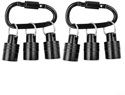 Juego de 2 soportes para brocas SDS de aleación de aluminio con barra de extensión de broca de destornillador y llavero para taladro de martillo eléctrico, accesorios para trabajadores de la