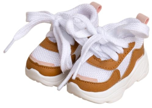 niannyyhouse BJD - Scarpe sportive casual per bambola snodata da 1/3 e 1/4, accessori per action figure, 1 paio (marrone, per bambola BJD da 1/4)