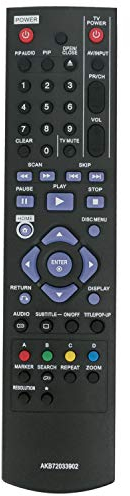 AKB72033902 VINABTY Télécommande remplacée LG Network BD370 BD360 BD560 BD565 BD570 Blu-Ray Disc Player