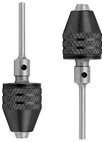 Bestgle 2 Pcs Portabrocas con Mango Redondo de Impacto de Lanzamiento Rápido Portabrocas Taladro Adaptado para Molinillo Eléctrico