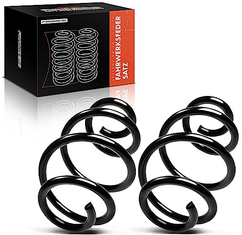 Frankberg 2x Federn Fahrwerksfeder Hinterachse Kompatibel mit Twingo II CN0 2007-2021 1.2L 1.5L Schrägheck Replace# 8200681415