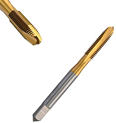 Corintian HSS TiN Gewindeschneider Form D, Ø M2 - M20, Gerade Nut, Universal Gewindebohrer, Maschinengewindebohrer, für Durchgangslöcher (M3,5)