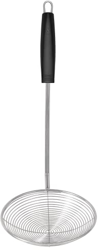 Lurch 230370 TANGO Seihlöffel/Schaumlöffel zum Abschöpfen, Frittieren und Blanchieren Ø14cm aus Edelstahl und Kunststoff