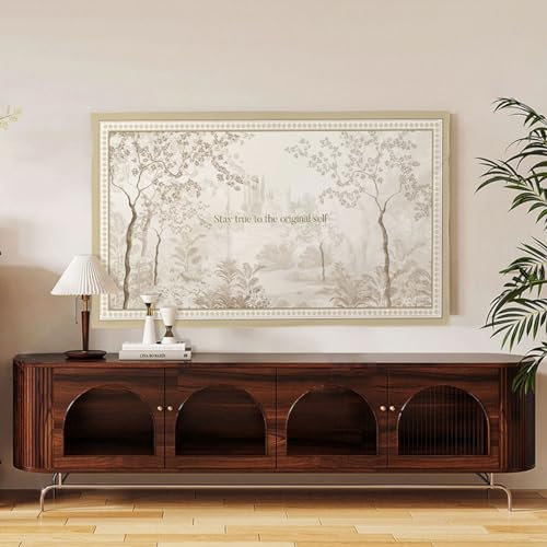 32-80 Pouces Multifonction Maison Suspendue Bureau écran Incurvé Couverture De Télévision Tv Cache-poussière Intérieur Télévision Ordinateur Protecteurs D'écran Universel Peinture M(Size:65IN,Color:C)