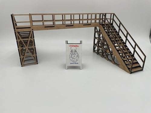 220018 Slotcar Puente en forma de S para 4 carriles