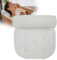 LEODERA Badewannenkissen Weiß - Badekissen für Badewanne - ergonomisches Nackenkissen für die Badewanne - Badekissen mit 7 extra starken Saugnäpfen - Badewannen Zubehör