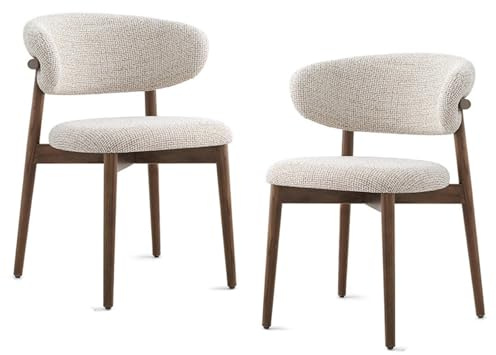 GAORUTO Juego de 2 Sillas de Comedor Modernas de Madera con Respaldo para Cocina, Sala De Estar, Dormitorio y Restaurante B