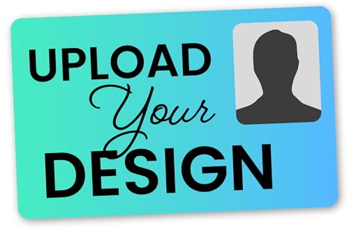 1 Personalised Upload Your Design Plastic Photo ID Identity Business Card 86mm x 54mm