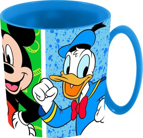 Tataway Disney Mickey Mouse - Has Fun 390 ml mikrovågskopp | Slitstark, lätt, diskmaskinsäker plastkopp