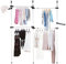 Perchero Telescópico, Carril de Ropa de Acero Carril de Ropa Perchero de Ropa Telescópico Altura Ajustable Armario Extensible Vestidor Perchero Independiente Telescopico, Diámetro de La Tubería 25 mm