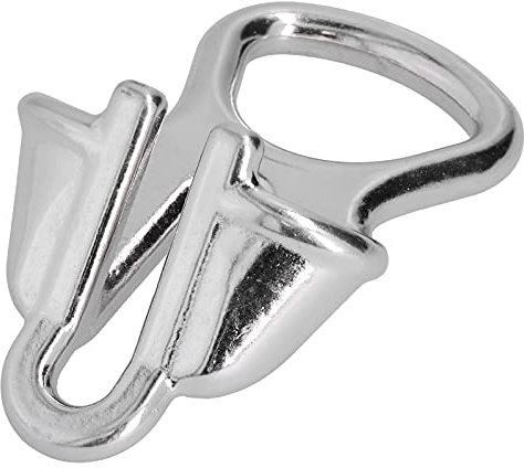 KIMISS Candado de cadena de ancla, ancla de acero inoxidable y candado de cadena Dispositivo de amarre de cuerda de alta resistencia para cadena de 0.4-0.5in Candado de cadena de ancla de acero inoxid