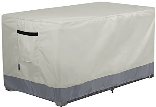 STEECA Patio Deck Box Cover Waterproof, 52L x 28W x 26H inch