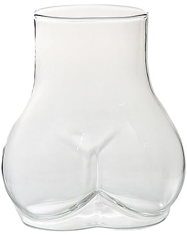 Culo Boccale - Cocktail Vetro | Birra a Forma di Punta Bicchieri | Bevanda Bicchiere Da Cocktail Tazze Espresso Tazza per Bicchieri Liquori Bicchieri Chiari per Donne Boccale Di Birra Addensato Festa