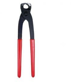 Tenaglia Curva Professionale per Carpentiere, Piastrellista, Cementista, Falegname, Muratore – Acciaio Forgiato - Manici Rivestiti in Plastica Laccati Nero (220mm.)