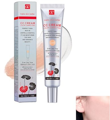 Crème CC Multi-usages,CC Crème Correcteur,Correcteur De Longue Durée Et Hydratant,Correcteur De Couleur De Maquillage,Tous Types De Peaux - Couvrance Légère Et Naturelle